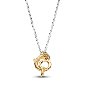 Alternative view of Dây Chuyền Pandora Moments Mạ Vàng 14K Hình Rồng Đính Đá