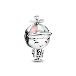 Charm Bạc Bé Trai Đội Mũ Chong Chóng