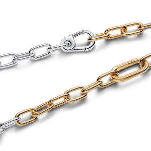 Alternative view of Dây Chuyền Dạng Xích Hai Màu Bạc Và Mạ Vàng 14K Cá Tính