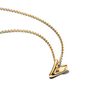 Dây Chuyền Pandora Essence Mạ Vàng 14K Trái Tim Quyến Rũ