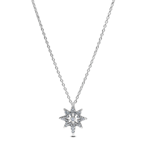 Dây Chuyền Bạc Pandora Moments Ngôi Sao Bắc Cực Đính Đá