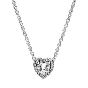 Dây Chuyền Pandora Mặt Trái Tim Đính Đá