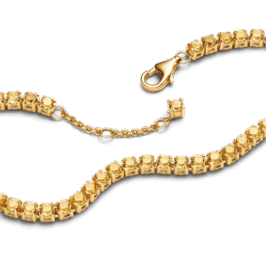 Alternative view of Vòng Tennis Mạ Vàng 14k Đính Đá Vàng Gold Quý Phái