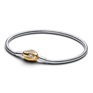 Vòng Mềm Mạ Vàng 14K Khóa Rắn Uốn Lượn Độc Đáo