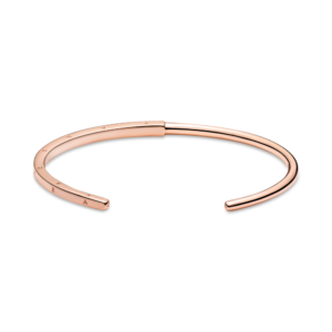 Alternative view of Vòng Kiềng Pandora Signature Mạ Vàng Hồng 14k