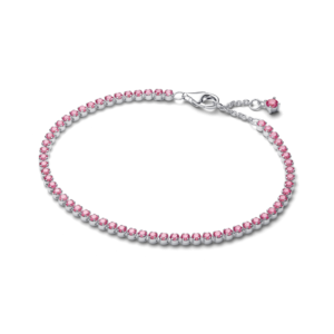 Vòng Tay Pandora Timeless Bạc Đính Đá Nắng Hồng Khởi Đầu