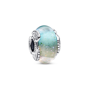 Charm Pandora Murano Cầu Vồng Họa Tiết Lông Vũ