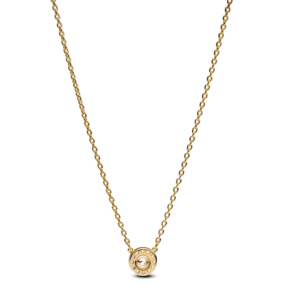 Alternative view of Dây Chuyền Pandora Timeless Mạ Vàng 14K Hình Tròn Cổ Điển