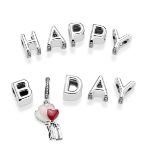 Alternative view of Charm Pandora Moments Bạc Chữ H