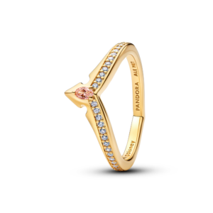 Nhẫn Pandora Disney Mạ Vàng 14K Vương Miện Công Chúa Ngủ Trong Rừng