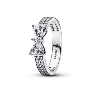 Nhẫn Bạc Pandora Timeless Hình Nơ Đính Đá