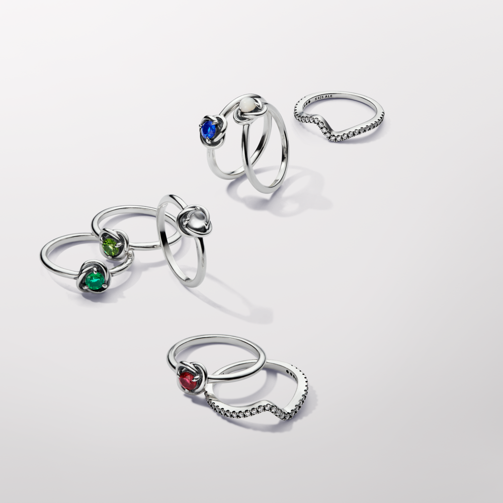 Nhẫn Bạc Pandora Moments Đá Tháng Sinh Tháng 8 Pha Lê Xanh Lục - Ảnh 3