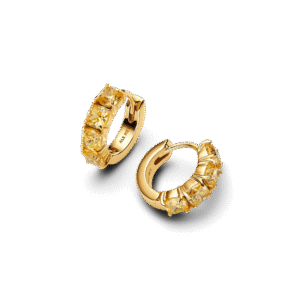 Alternative view of Hoa Tai Mạ Vàng 14K Kiểu Tròn - Nắng Vương Trên Tóc