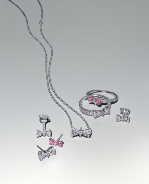 Alternative view of Hoa Tai Bạc Pandora Timeless Kẹo Ngọt (Nơ Hồng - Nhỏ)