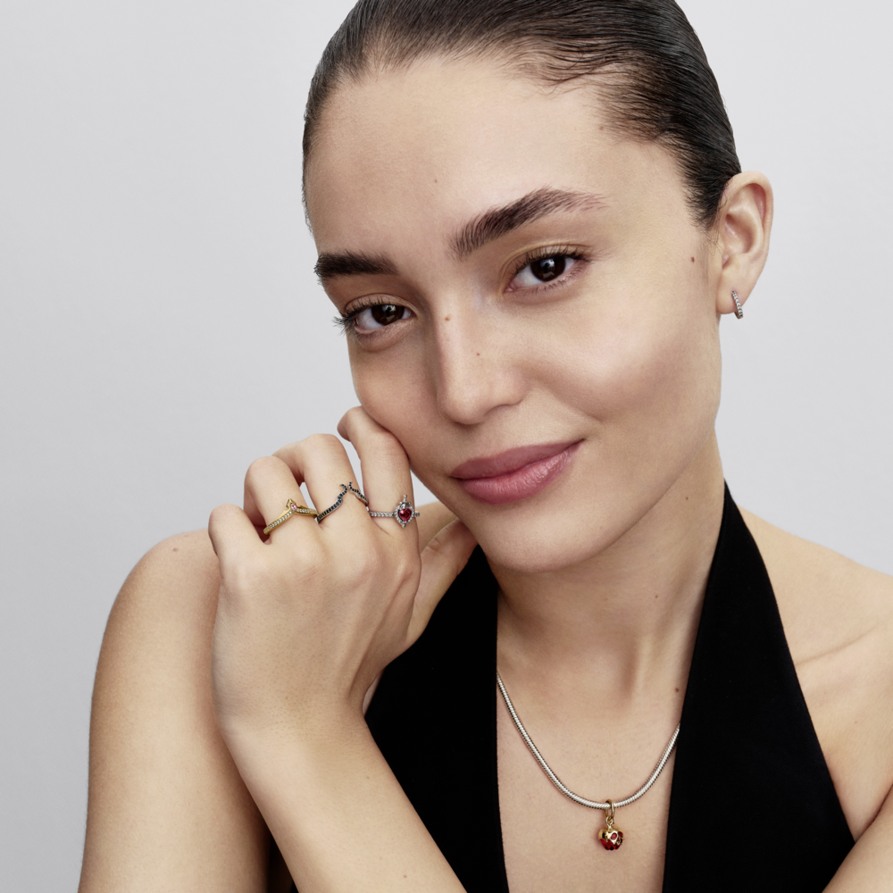 Nhẫn Pandora Disney Mạ Vàng 14K Vương Miện Công Chúa Ngủ Trong Rừng - Ảnh 4